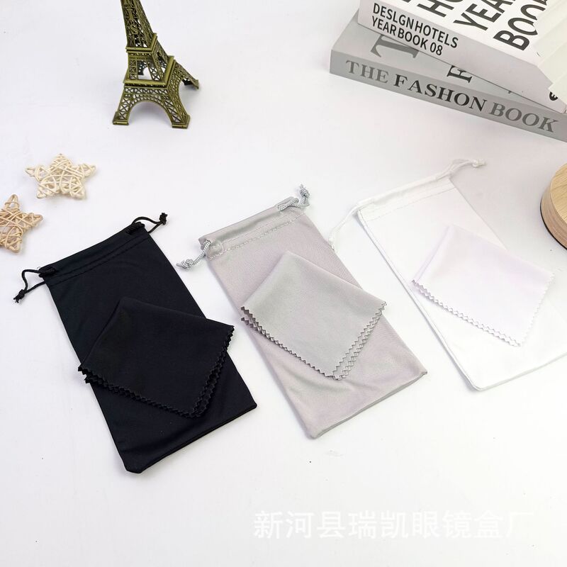 High-grade matching glasses bag microfiber mobile phone accessories sunglasses storage bag wholesale factory direct supply