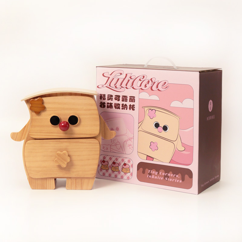 フルーツデザインの誕生日プレゼント、新築祝い、結婚祝い、ジュエリーボックス、無垢材のデスクトップ収納ボックス、親友へのシルクフラワー|undefined