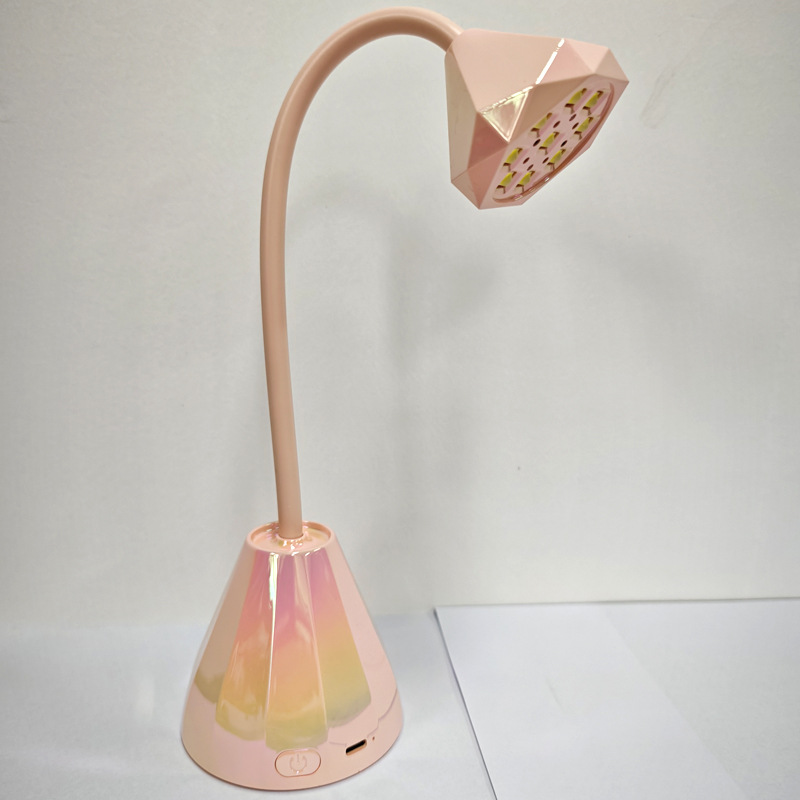 Lámpara de uñas de loto recargable de escritorio mini lámpara de fototerapia pegamento de extensión de uñas lámpara de cocción pegamento de uñas lámpara de curado UV de secado rápido