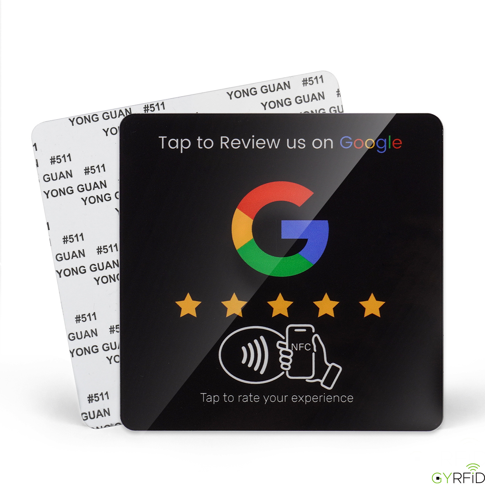 Tabla acrílica NFC tarjeta de comentarios Google NTAG215 chip NFC tarjeta de comidas teléfono móvil toque salto image 11
