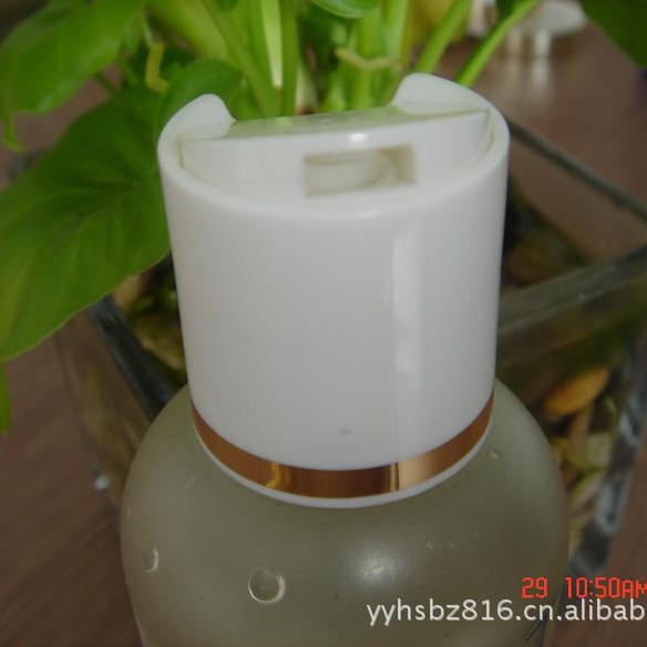 供应24/410千秋盖洗发水沐浴露塑料盖化妆品包装瓶按钮盖