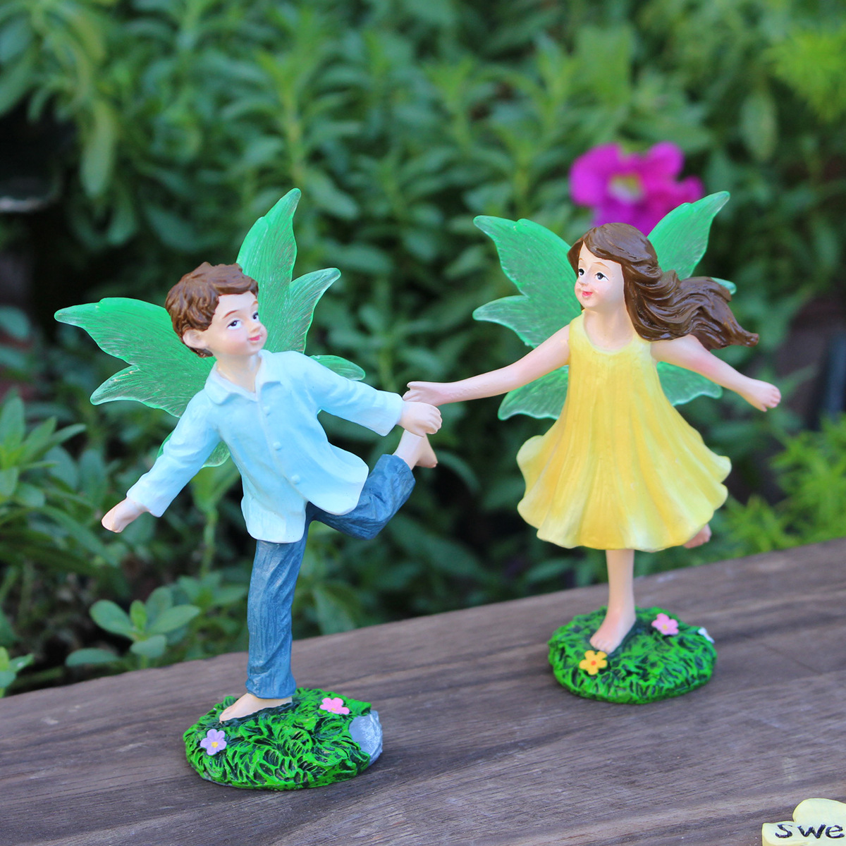  fun running men's and women's flower fairy pastoral retro mini flower fairy micro landscape small ornaments flower pot decoration now