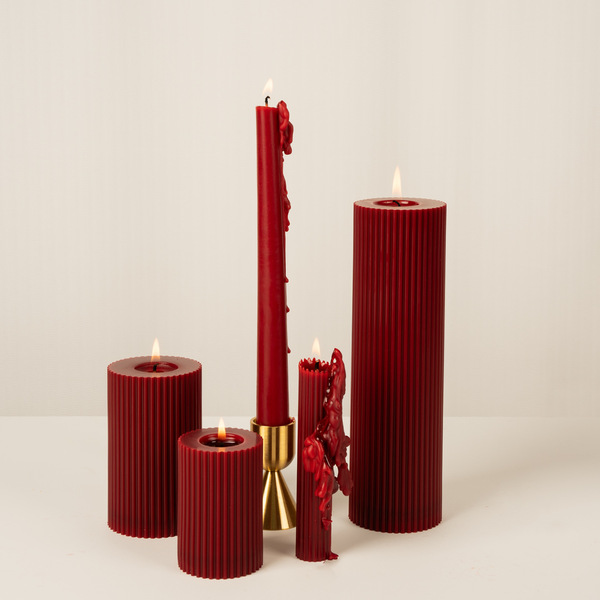 Retro burgundy aromatherapy