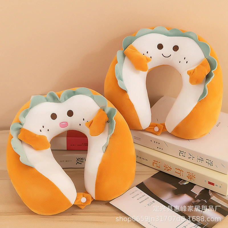 Интернет красный хлеб подушка для шеи мультфильм подголовник горб U-образная подушка для студентов офисных самолетов
