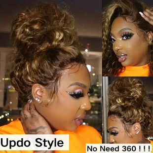 �羳Ginger Brown With 1b Roots Curly���S�^�����˰lHuman Hair