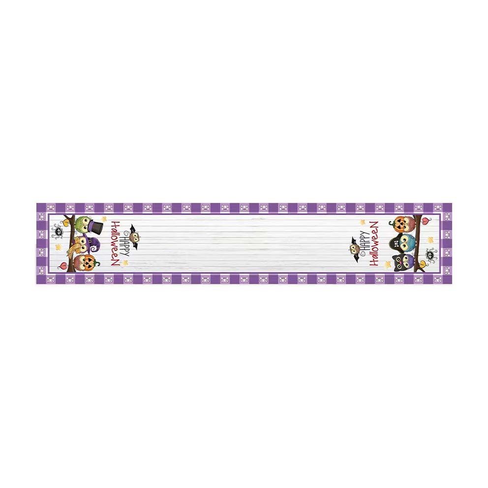 Transfronterizo 2024 Amazon nuevo Halloween calabaza festivales lino tabla bandera tabla de mesa comedor tabla de té tabla de bandera