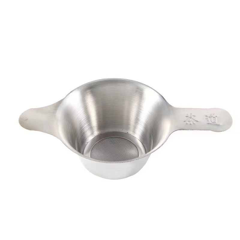 Manufacturer customized stainless steel binaural tea drain thickened…