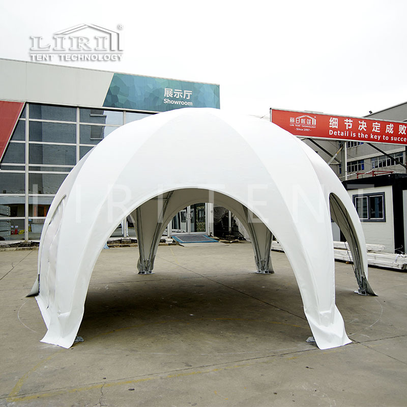 六邊形圓頂帳篷 戶外活動篷房搭建 品牌展示帳篷 白色球形篷房