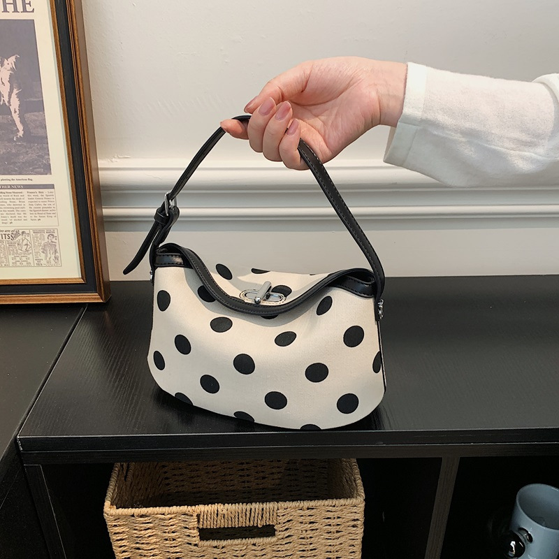 Super Popular Polka Dot Shoulder Bag, Crossbody Bag, High-Looking, Simple Bucket Bag, Hot-Selling Women's Bag, Niche Design Handbag Super Popular Polka Dot Shoulder Bag, Crossbody Bag, High-Looking, Simple Bucket Bag, Hot-Selling Women's Bag, Niche Design Handbag