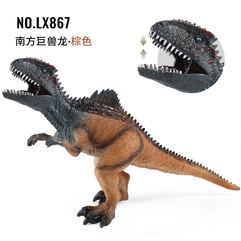 Juguetes de dinosaurios de exportación transfronteriza Triceratosaurus velociraptor Sur Zoosaurus modelo de animales juguetes ornamentales
