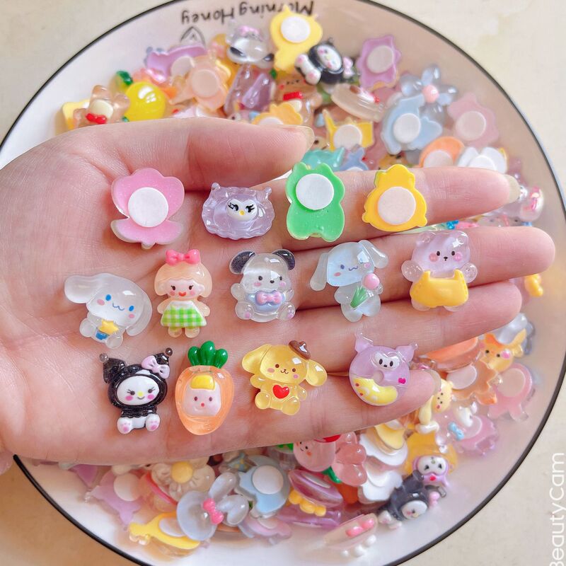 Mixed cartoon ice transparent resin patch 3D three-dimensional sticker refrigerator mobile phone storage box adhesive patch accessories material Mixed cartoon ice transparent resin patch 3D three-dimensional sticker refrigerator mobile phone storage box adhesive patch accessories material