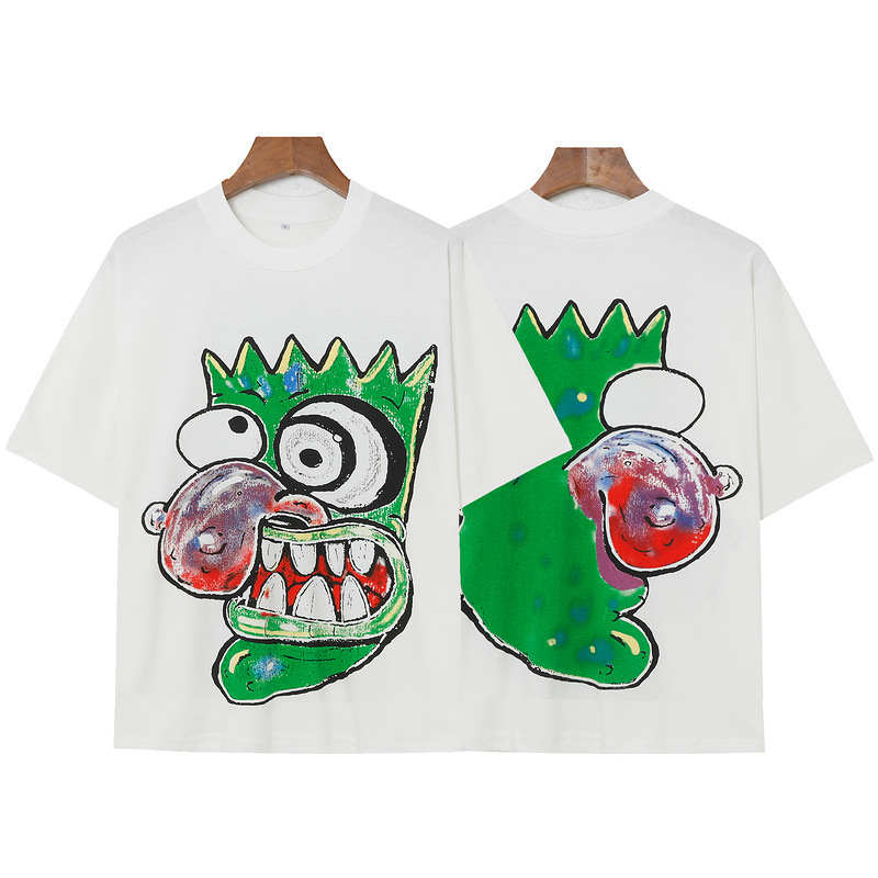 Summer 100% cotton fashionable high street loose casual short sleeved unisex couple T-shirt_viptrois.com
