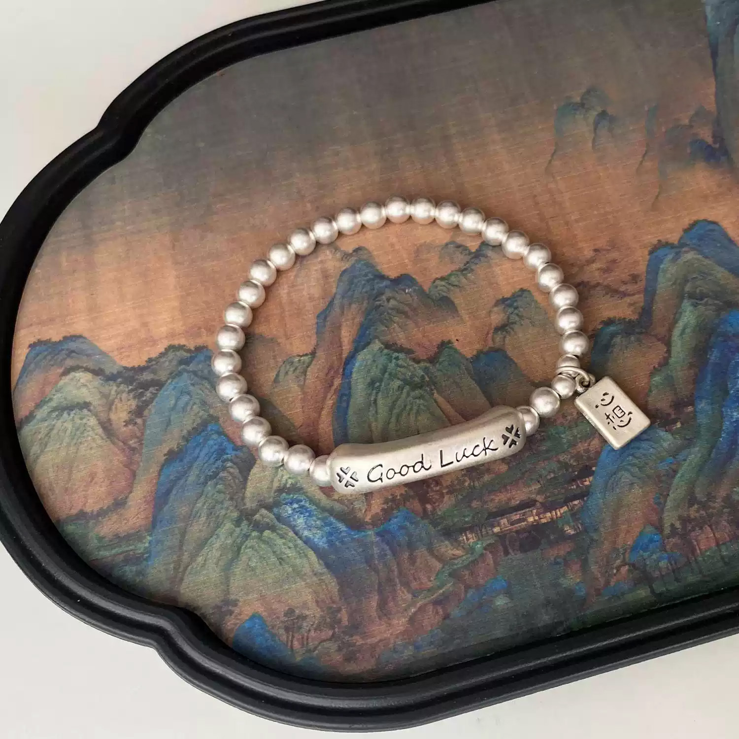 2025 New Model Xiaohongshu Same Style Good Luck Bracelet Goodluck Wish Come True Simple Fashion Versatile Transfer Gift