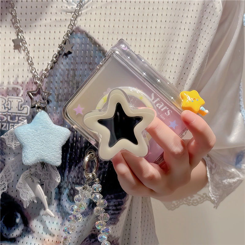韓国スタイルの星模様の磁気電話ケース OppoN3 Huawei purax Honor Xiaomi vivo 折りたたみに適しています|undefined