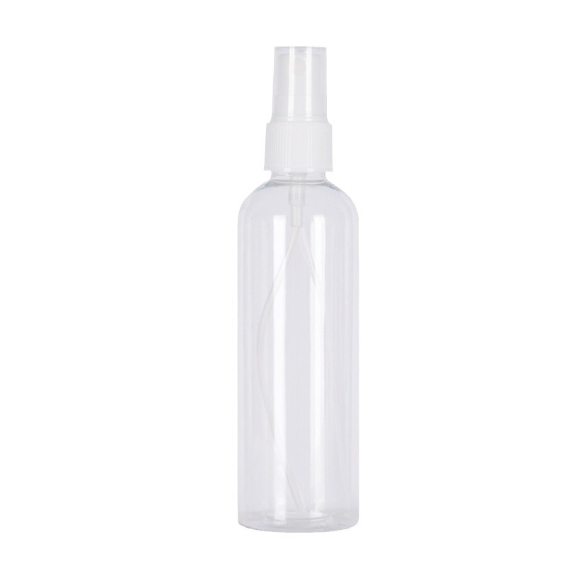 En stock 50 ml100ml120ml botella de spray transparente de plástico PET botella de spray lateral de alcohol conveniente botella de embalaje de viaje