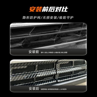 Automobile anti-insect net mesh snap-on front