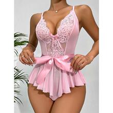 O 29405 Lace bow backless ��˿������¶�����������¿羳��