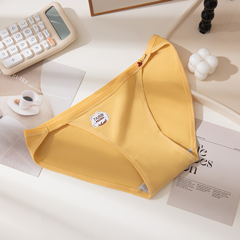 Algodón puro sexy de alta apertura algodón de grado 7A antibacteriano cómodo y transpirable puro deseo niña ropa interior sin costuras refrescante