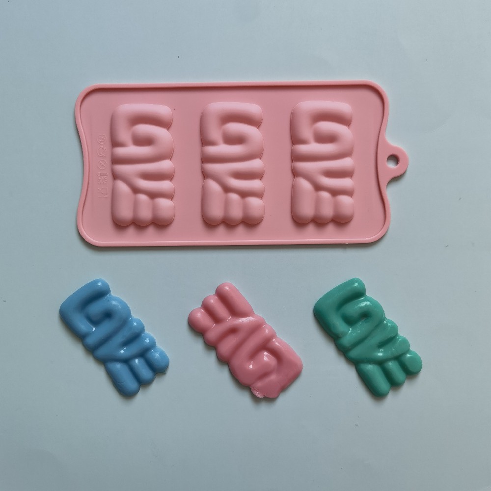 3 amores de chocolate 176 molde de silicona pastel helado pudín molde de postre jabón utensilios