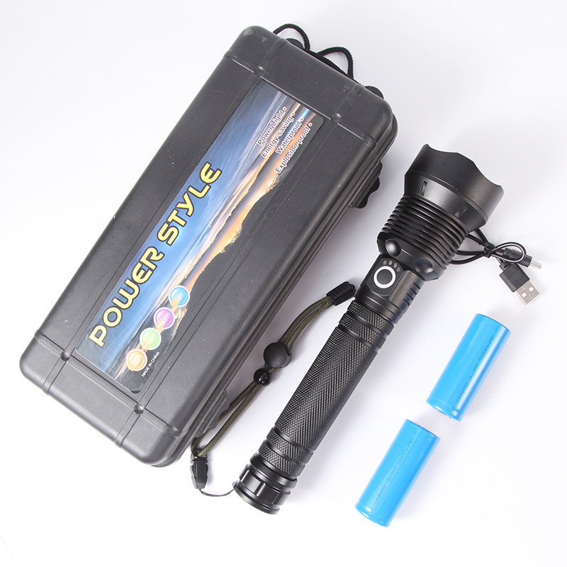 Liangte se especializa en linternas P70 de alta luminosidad, linternas P50 recargables por USB con enfoque telescópico ajustable, ultrabrillantes y de largo alcance, hechas de aleación de aluminio.