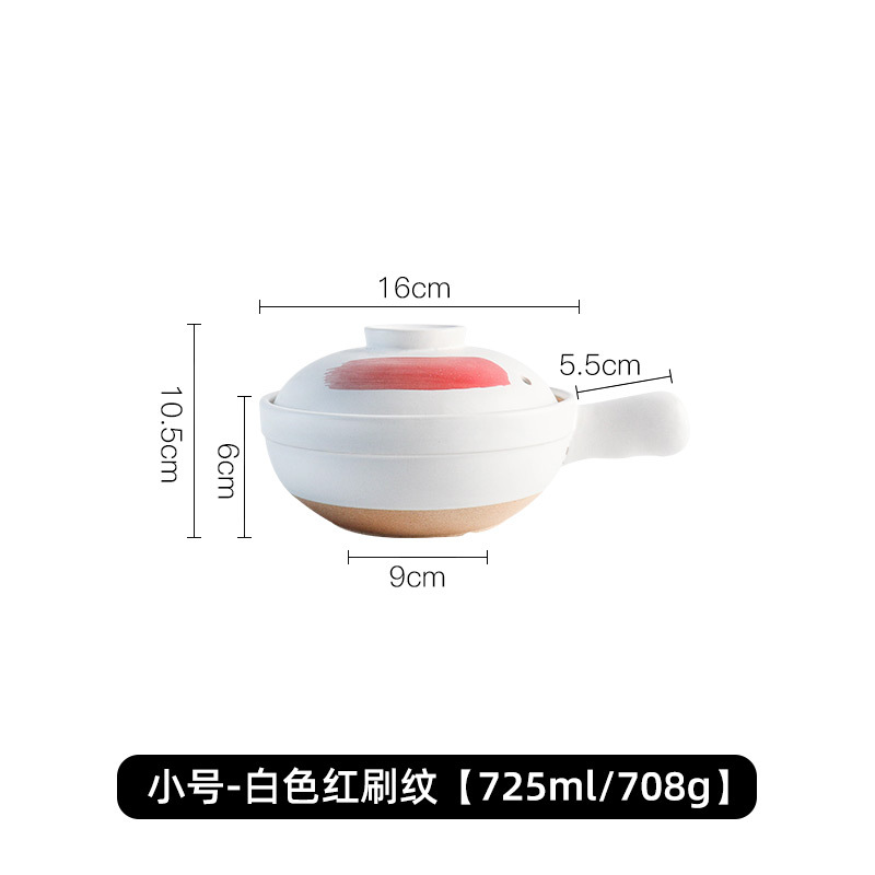 Olla de barro para uso doméstico, apta para estufas de gas, olla especial para hacer sopa, olla de barro, olla pequeña para cocinar arroz, olla de barro LOGO. image 9