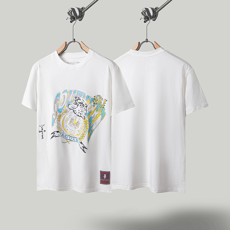 Travis de manga corta M mark Scott pequeño pato amarillo cactus relámpago rap tour TS pareja conjunta camiseta de hip-hop