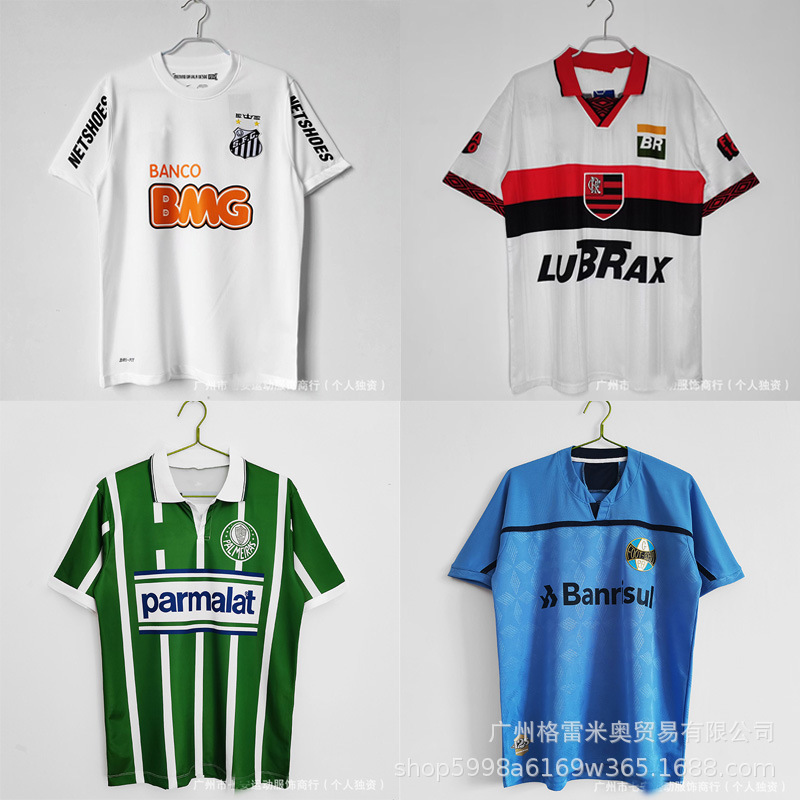 Selected Popular Retro Jersey Collection 97 D'Alvarez 94 Nigeria 13 Santos Football Uniform Dropshipping
