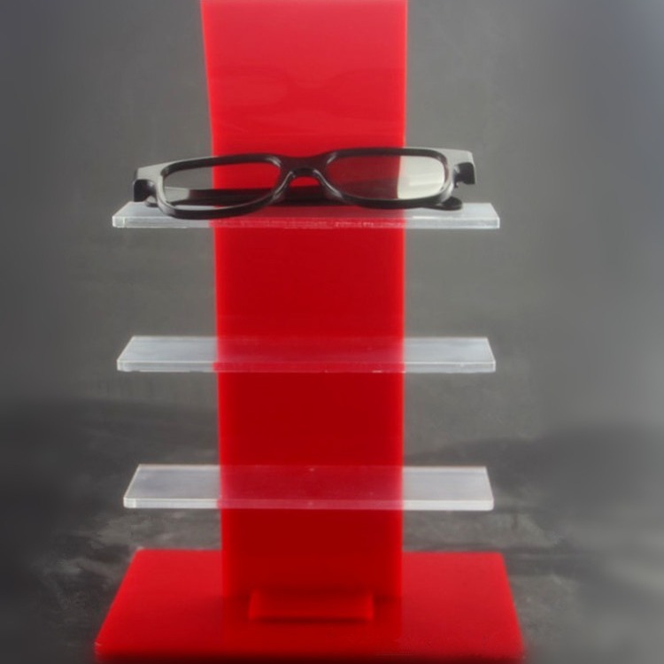 工厂加工制作亚克力眼镜摆放架商场摆放陈列展示有机玻璃展示架