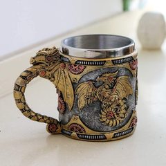 クロスボーダーmechanischer drache個性創意機械翼龍高足杯復古ビールカップマーク
