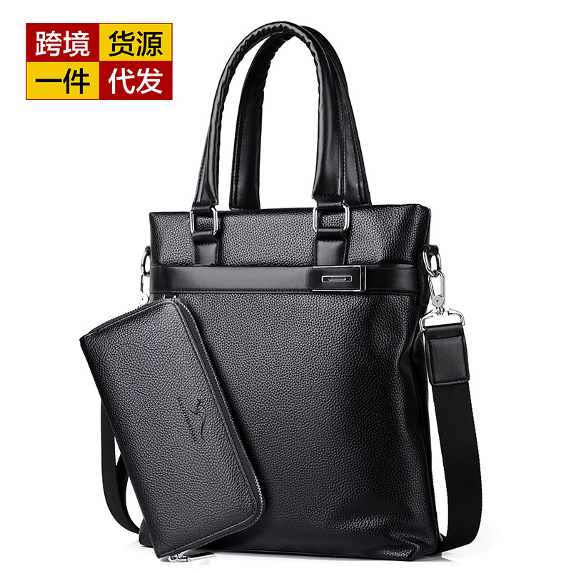 Kati Kangaroo New Men's Bag Briefcase Men's Handbag Business Bag Briefcase 2002 Cross-Border Supply