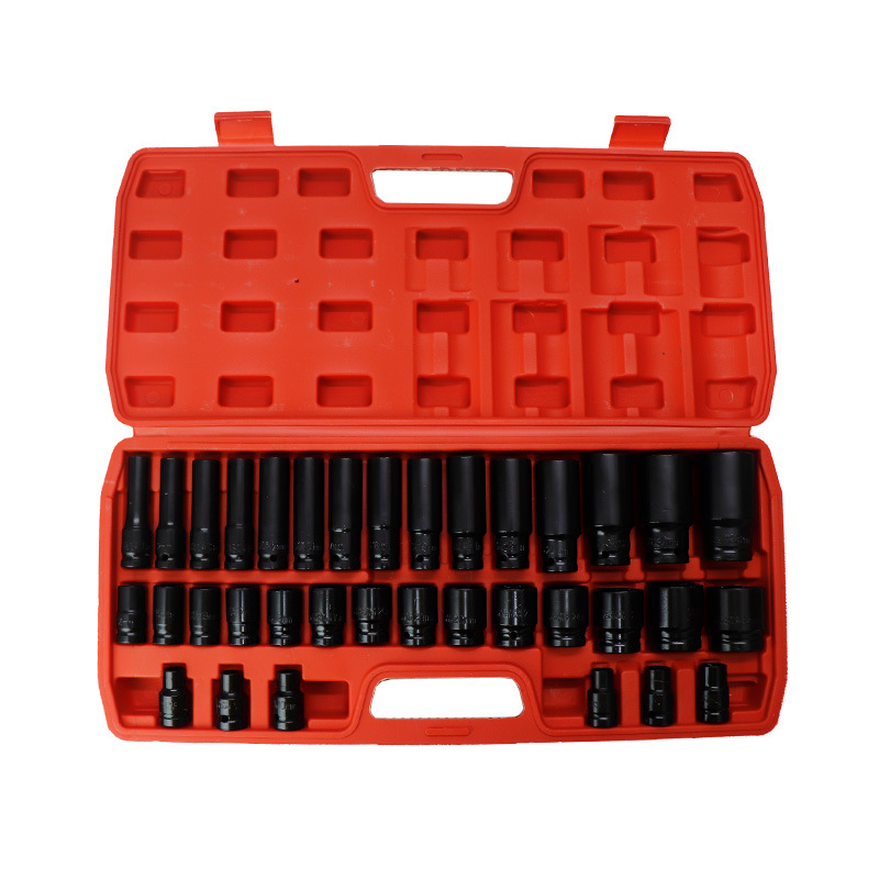Conjunto de manguito alargado 1 / 2 conjunto de 35 piezas conjunto de reparación de automóviles conjunto de reparación de automóviles conjunto de reparación de manguito neumático llave de manguito Dafei caja de herramientas