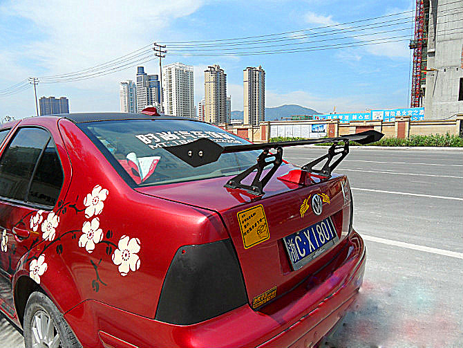 Fixed wind wing — Universal No Drilling - jg-111-sedan-single-layer