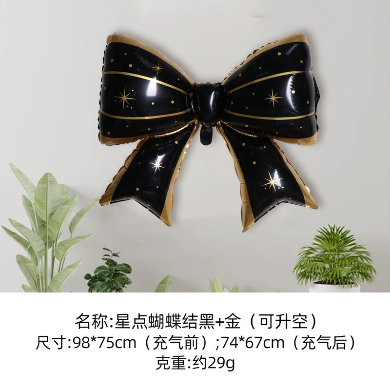 蝶結び風船装飾風船パーティー配置雰囲気シーン蝶結びアルミ膜風船卸売りクロスボーダー|undefined