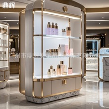 化妆品展示柜子高端定制木质烤漆高柜背柜陈列架美容院产品展柜厂