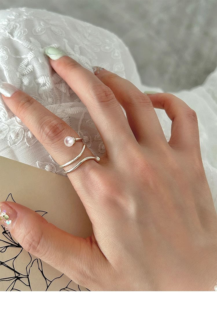 3g Weight Rings Classification Adjustable Ring Size 1 Piece Quantity Holiday, Tea Party Occasion 925 Sterling Silver Material Geometric Pattern All Seasons Season Women's Gender Elegant, Simple Style Style 1 Piece 925 Sterling Silver Geometric Rings 6