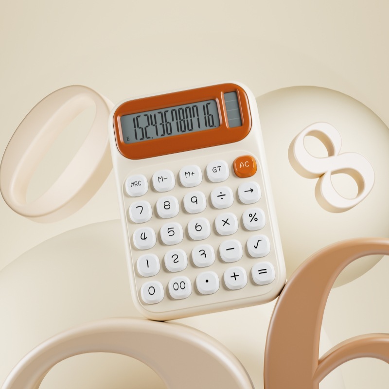 Calculadora de doble potencia de alto valor nominal computadora solar portátil de contabilidad de estudiantes oficina fábrica especial venta directa