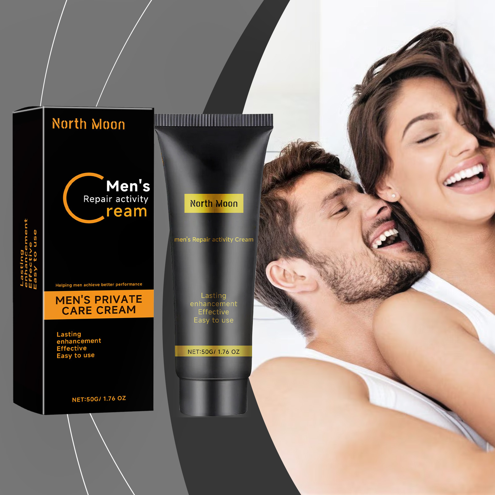 North Moon Male Body Care Cream Men's Body Massage Strong Vitality Care Cream