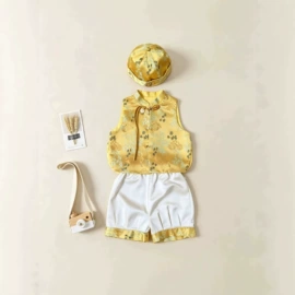 童民族服装;童旗袍/唐装;童马甲