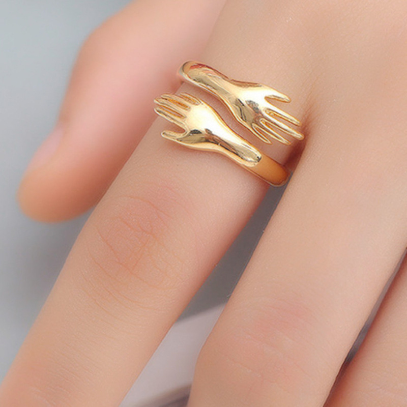 1 Piece Quantity Daily Occasion 304 Stainless Steel Material Wholesale Jewelry Casual Simple Style Hand 304 Stainless Steel Plating Rings