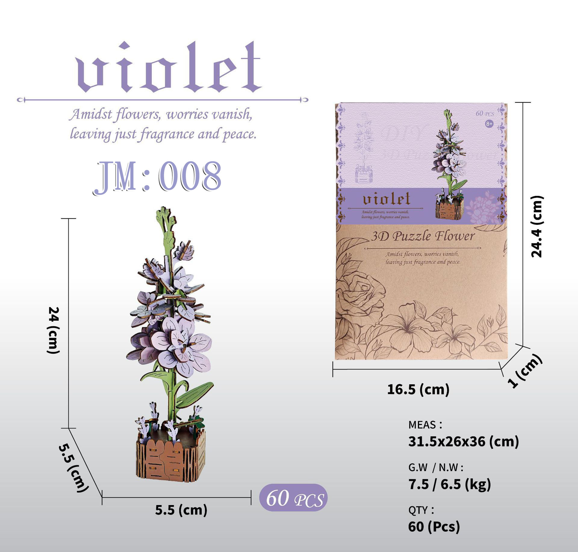 国境を越えて人気の科学教育知育玩具、木製花の手作りDIY小物製作キット、子供向け模型玩具材料パック