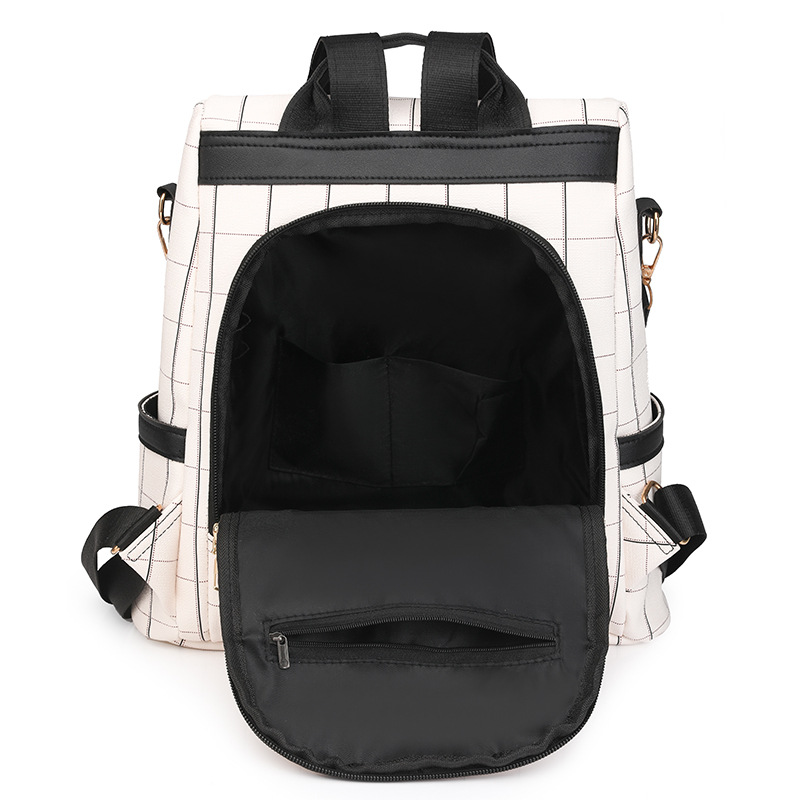 Spot al por mayor 2024 nueva mochila antirrobo tendencia de la moda femenina mochila de viaje multifuncional versátil