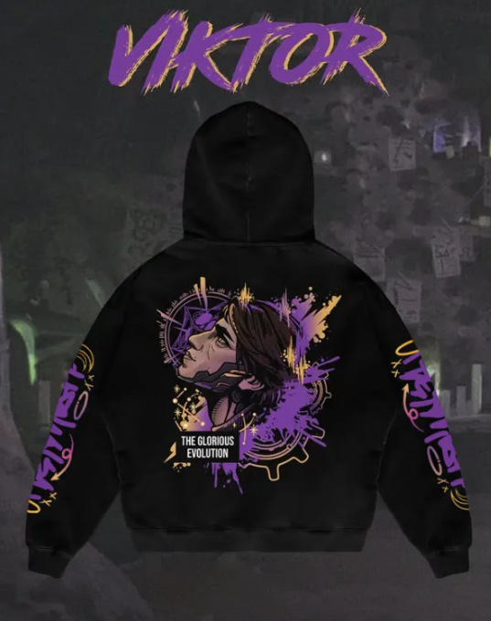 Liga Popular Arcane Jinx Graphic Hoodies All Anime Charact