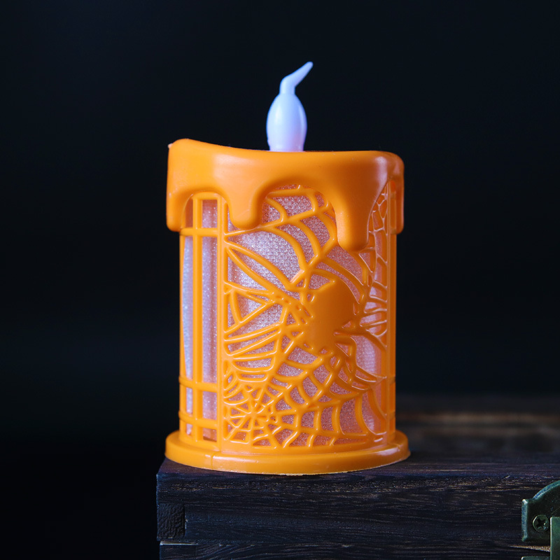 Halloween decoración LED vela luz nuevo regalo de Navidad pequeño caballo barra de luz fantasma festival atmósfera accesorios de diseño