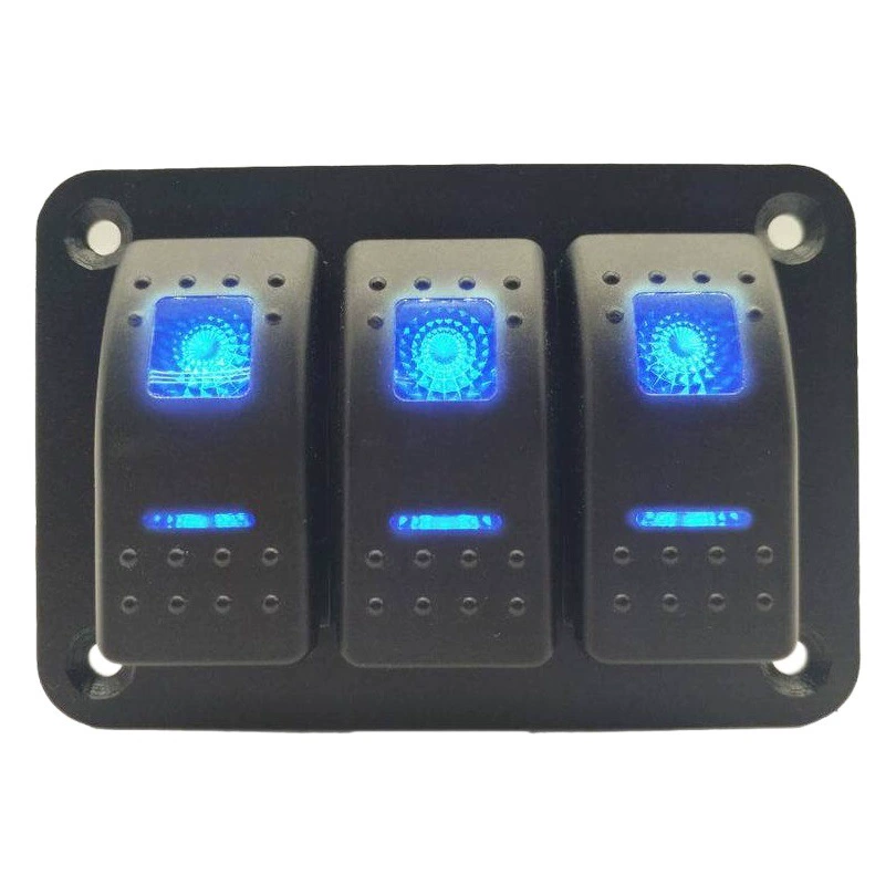 Прямые продажи с завода 12V/24V с подсветкой 3 группы кулисный переключатель модифицированная Панель Свет Автомобиль Грузовик Морская Лодка