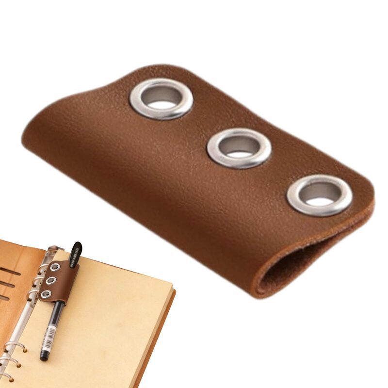 Amazon's Same Model Notebook with Detachable Binder Clip, Pen Accessories, Student Exam Pen Storage, Leather Pen Case