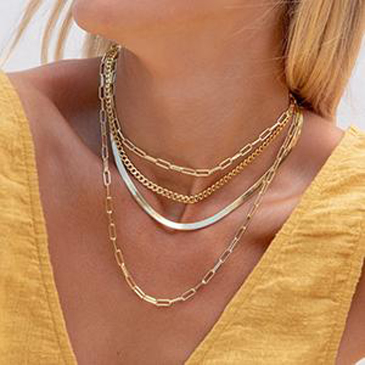 Fashion Geometric Stainless Steel Plating Choker 1 Piece
