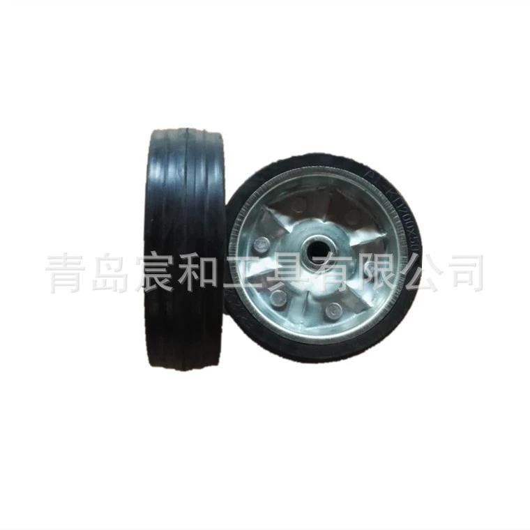 Резиновое твердое полутвердое колесо 200x50/220x60/340×64/13 дюймов 5,00-6 колесо с железной ступицей