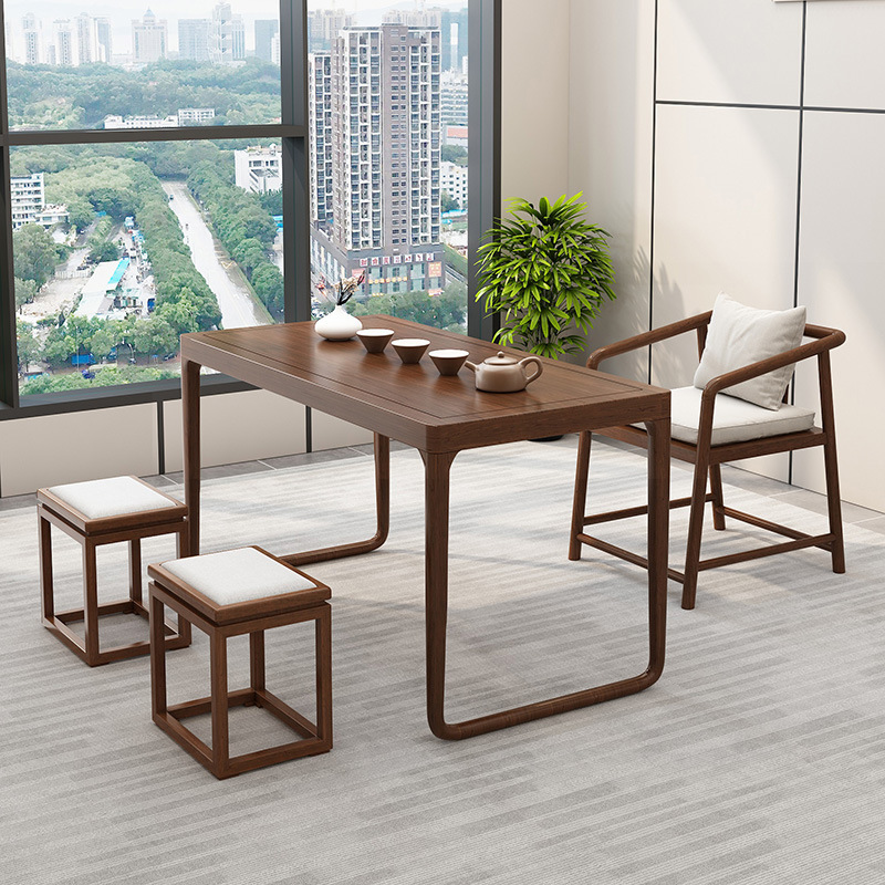 [저렴한 추천] 송무 100 티 테이블 + 티 체어 + 사각 스툴*2