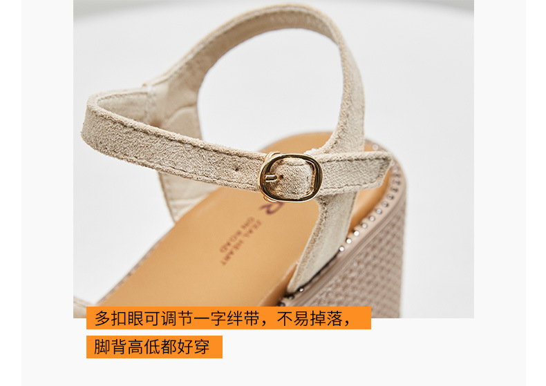 Sandal nữ đế xuồng cao gót thời trang dễ phối đồ — AY38 màu đen chi tiết 14