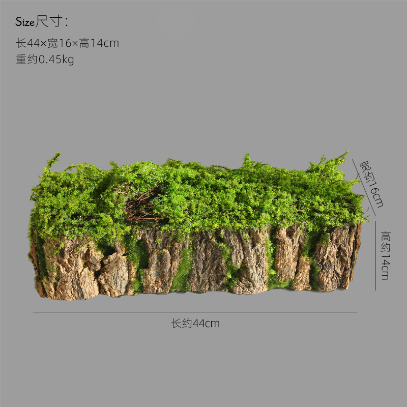 이끼껍질꽃그릇-44×16×14cm